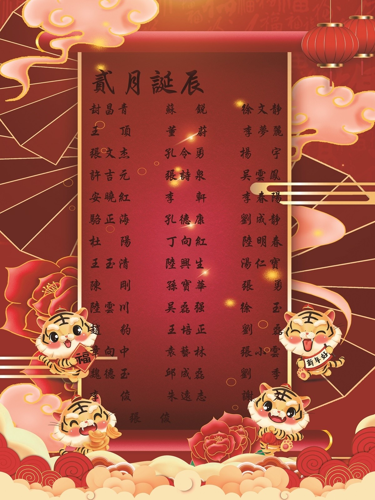 【生日祝?！抗ё?2月生日的員工生日快樂！